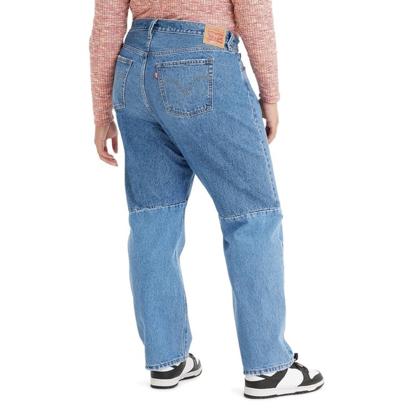 Levi's Women's 501 Pieced Jeans Med Wash Rigid Denim High-Rise Straight 24W - Picture 3 of 10